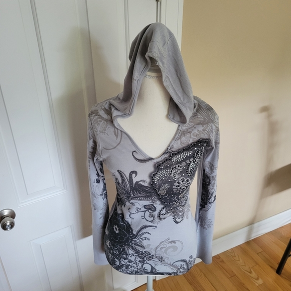 Pinkeli Hooded Embellished Jersey - Picture 6 of 16